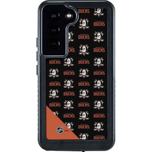 NHL Anaheim Ducks Pattern Galaxy S24 Waterproof Case